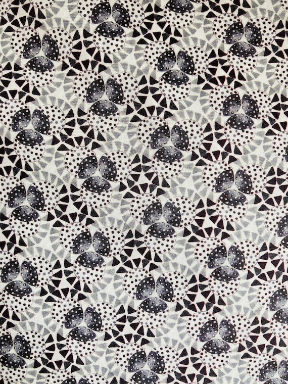 A Discontinued Liberty Tana Lawn 13” x 9”  fabric Grey and White ‘Stellar’