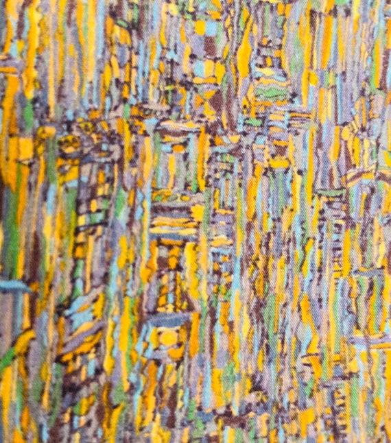 Liberty Tana Lawn 13”x 9” A Lovely Yellow themed ‘Ptolemy’ Abstract design.