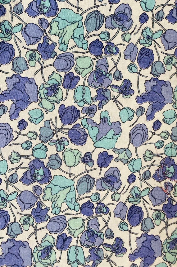 Discontinued Liberty Tana Lawn Blue ‘Ruby’ 13”x 9”