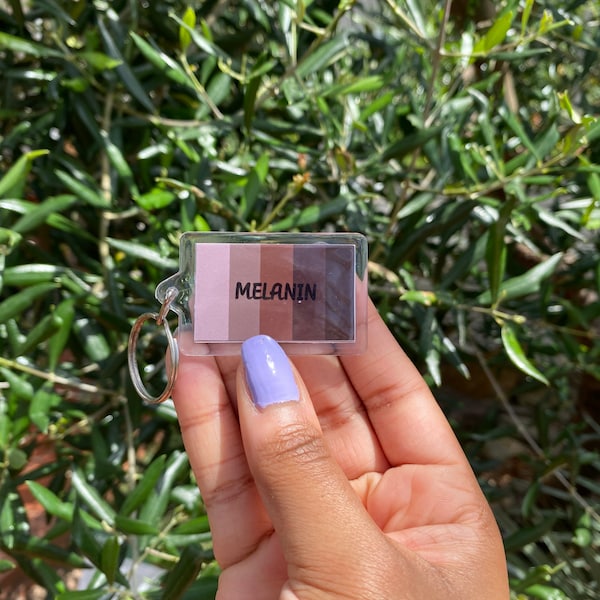 Melanin - Different Shades and Complexions Proud Skin Keyring Keychain