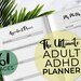 The Ultimate Adult ADHD Planner | 61 Pages | Instant Download Printable | Attention Deficit Hyperactivity Disorder Journal | ADHD Journal 