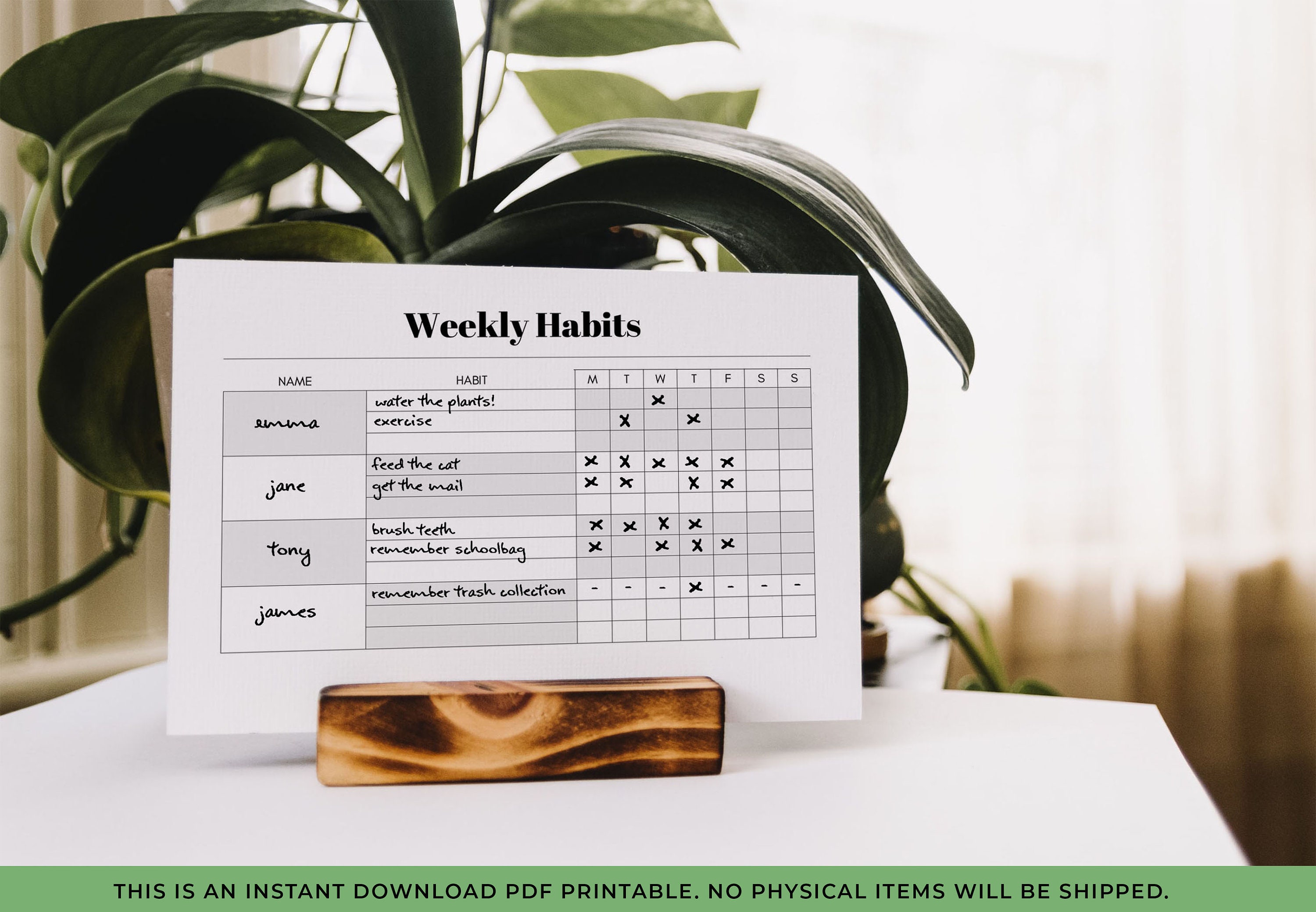 ADHD Wall Planner Instant Download Printable for ADHD Etsy