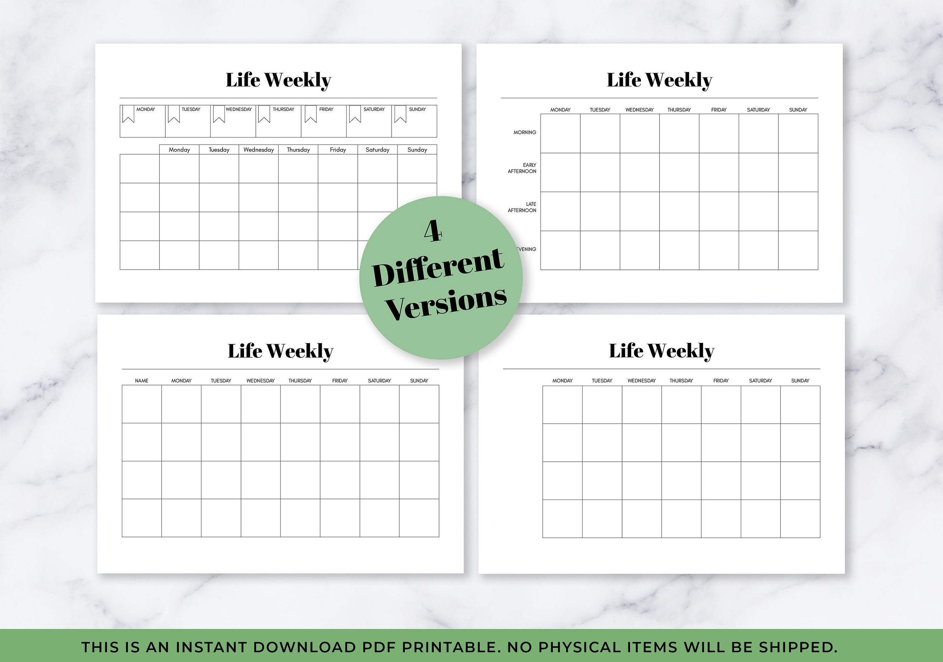 ADHD Wall Planner Instant Download Printable For ADHD Etsy