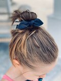 Mini Linen Knot Bow, Bunny Ears Elastic Hair Tie – Super Cute, Multiple Colors product logo