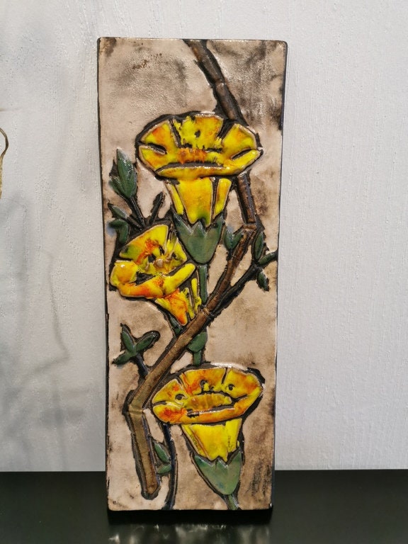 Plaque Murale Florale Ruscha