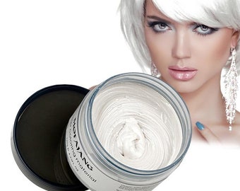 Colour Hair Wax White 120g | Hair Coloring Material | Mofajang