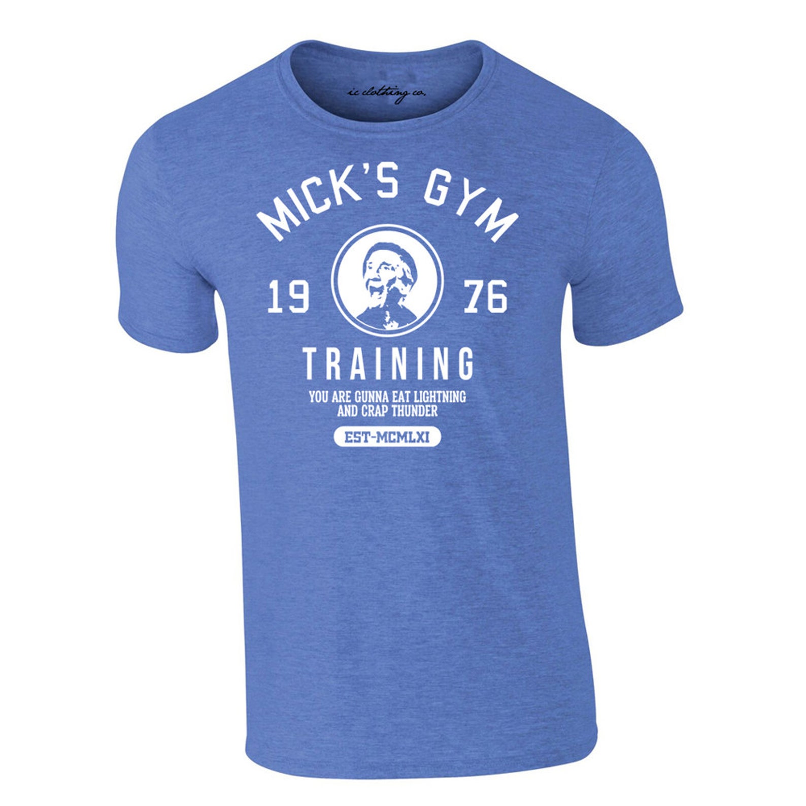 Micks Gym Rocky Balboa Film Boxing T-shirt Blue - Etsy