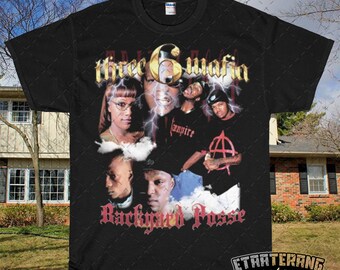 three six mafia shirt skulls
