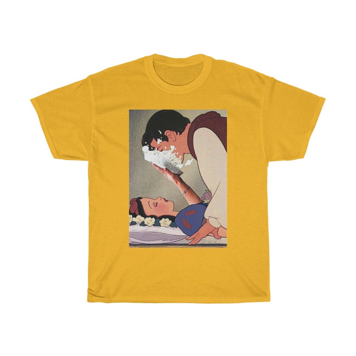 snow white pie in face shirt