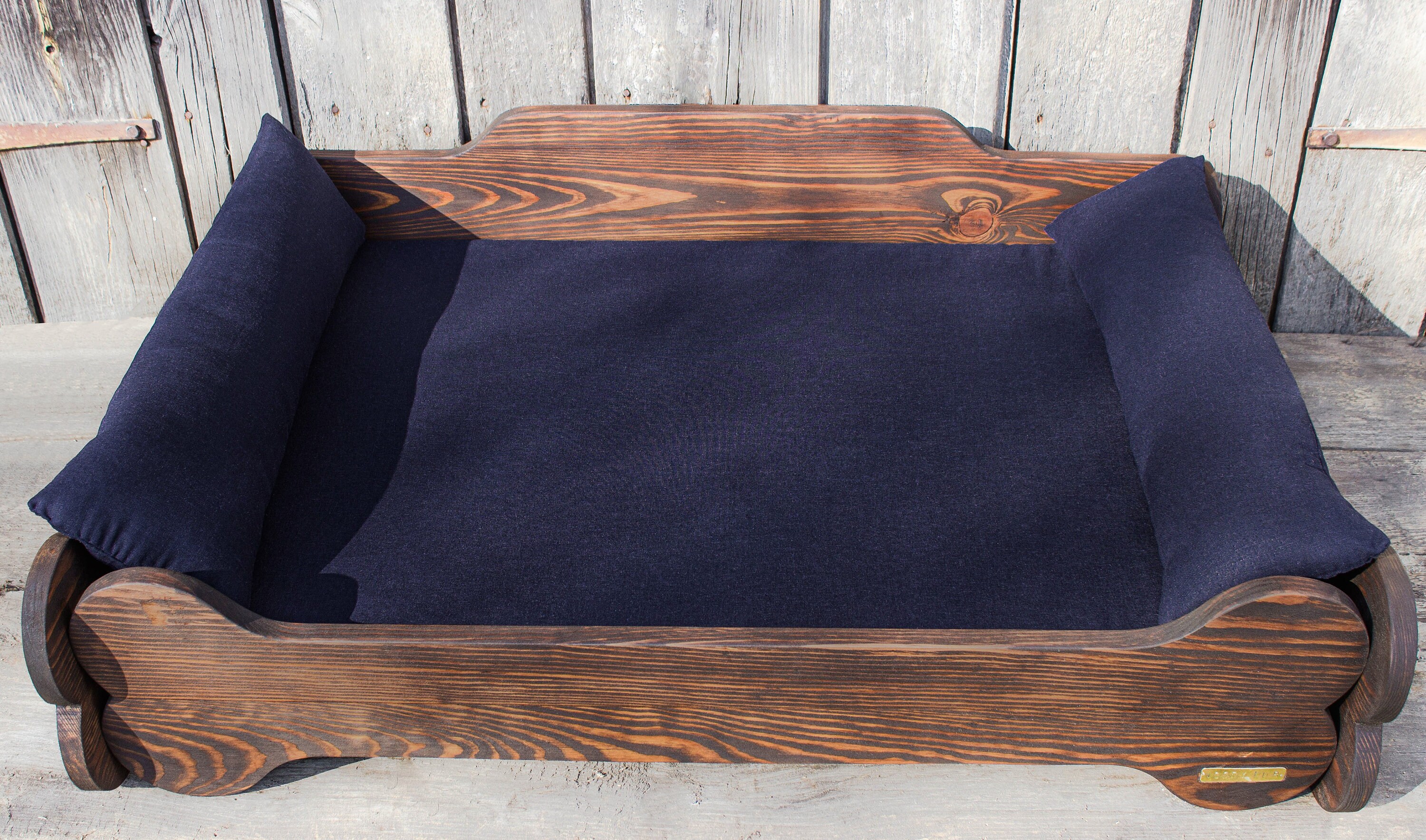 Luxury Dog Bed Pet Bed Handmade Custom Size Bed Wooden Frame Etsy