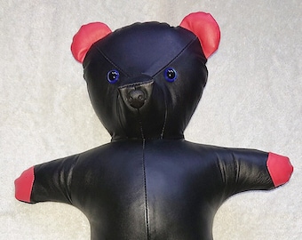 BRAND NEW 100% Real Leather Teddy Bear