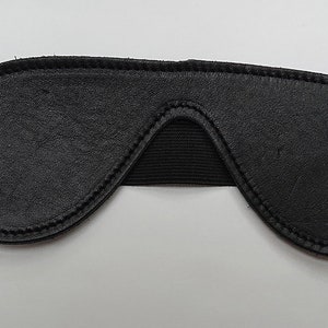 Leather Deluxe Blindfold Narrow Mask