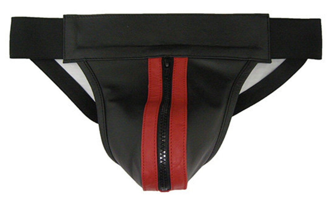 BEST SELLING 100 Real Leather Zip Jock Strap Various Colours Size 26