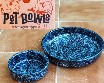 Cat bowl, Ceramic pet bowl, Pottery dog bowl