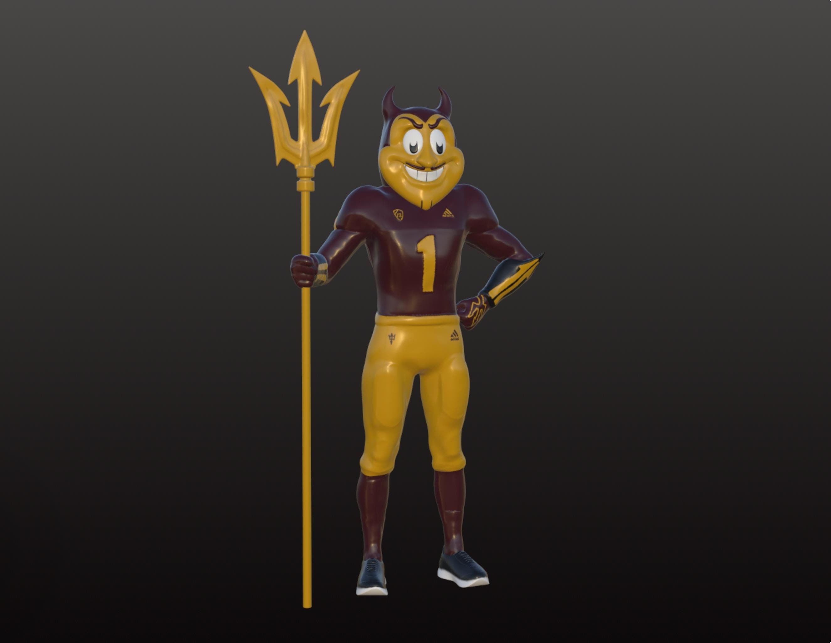 Sparky The Sun Devil Arizona State Sun Devils BRXLZ Mascot