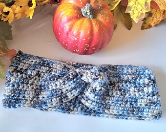 Blue headband, women's headband