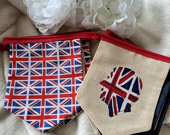 King Charles Bunting: Union Jack Pennant Flags