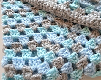 Baby blanket, approx 60cm by 60cm