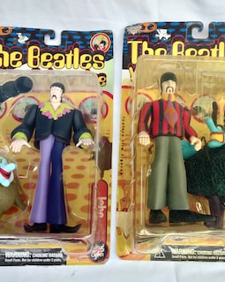 Vintage Mcfarlane Beatles Yellow Submarine Toy Set: Complete