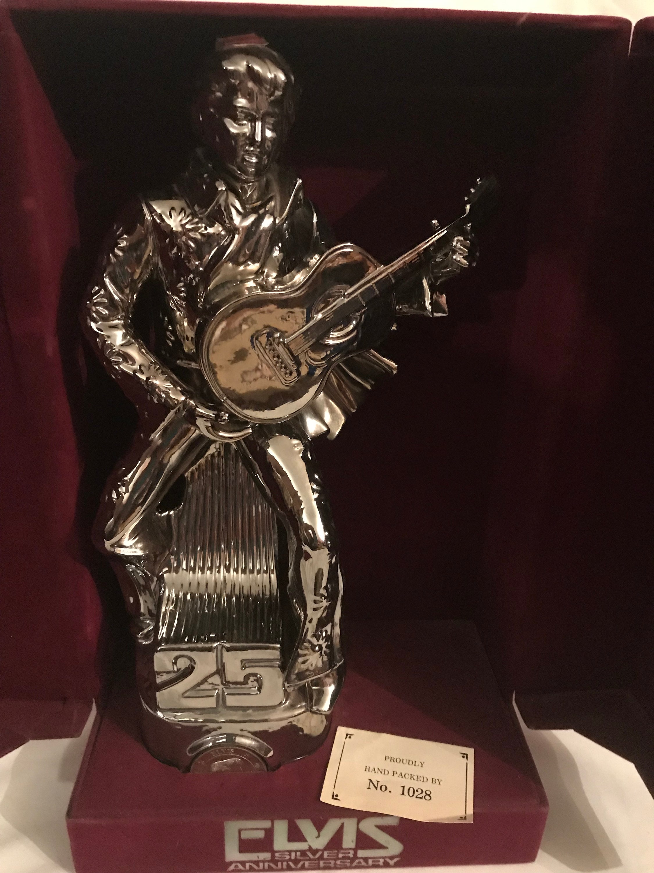 エルヴィス・プレスリー　オルゴール 1977年 エルヴィス・プレスリー シルバー バーボン デキャンタ