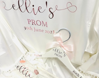 Set de regalo personalizado para graduación, regalo para damas de honor en oro rosa, colgador de bolsas de regalo y juego de copas de champán, regalo para graduación