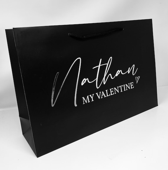 Valentines gift bag - Personalised gift bags - Valentines gifts - Luxury gift bag - Valentine's day gift bag - Boyfriend gifts for him