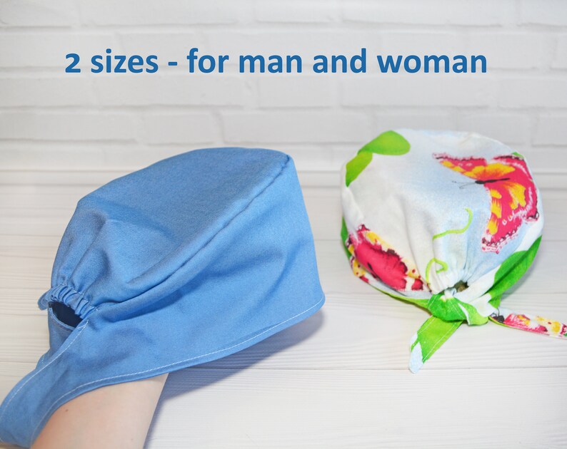 Scrub Cap Pattern Pdf/video Surgical Cap Sewing Instruction 2 Etsy