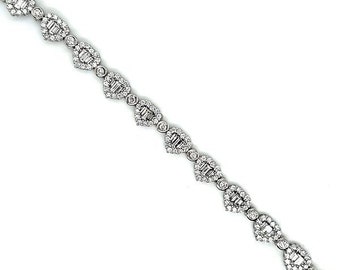 60% Off Special Liquidation Clearance!! NWT 50,345 18KT Gold Rare Magnificent Fancy Diamond Heart Tennis Bracelet