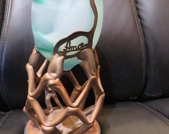 エミール・ガレ作 ファイアンス焼き 陶器の花瓶。1900年頃 - Etsy 日本