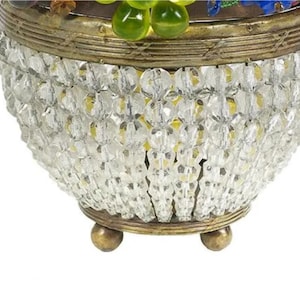 50% Off Liquidation Clearance!! 4,500 Original 1920s Large European Czech Czechoslovakian Glass Bronze Fruit Table Lamp
