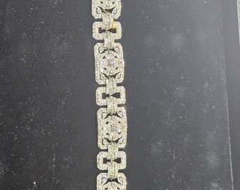 60% OFF Liquidation Clearance!!! NWT 80,000 Fancy 18KT Gold Rare Important Art Deco Style Diamond Bracelet