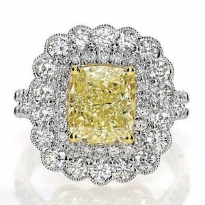 60% Off Liquidation Clearance Special!!! NWT 130,000 Rare 18KT Gold Gorgeous Fancy Yellow Diamond Ring