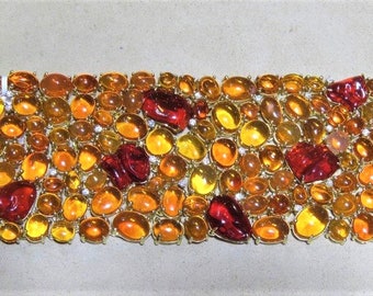 65% Off Special Liquidation Clearance!! Accepting Best Offers!! NWT 100,000 Rare 18KT Gold Large Fire Opal Diamond Bracelet