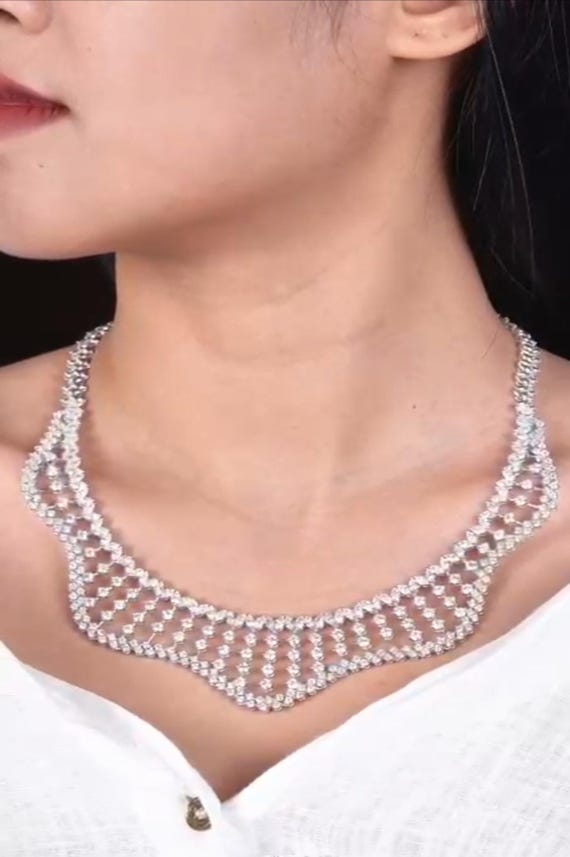 60% OFF Special Sample Liquidation Clearance!! NWT 112,500 18KT Gold Important Gorgeous Fancy Diamond Bib Collar Necklace