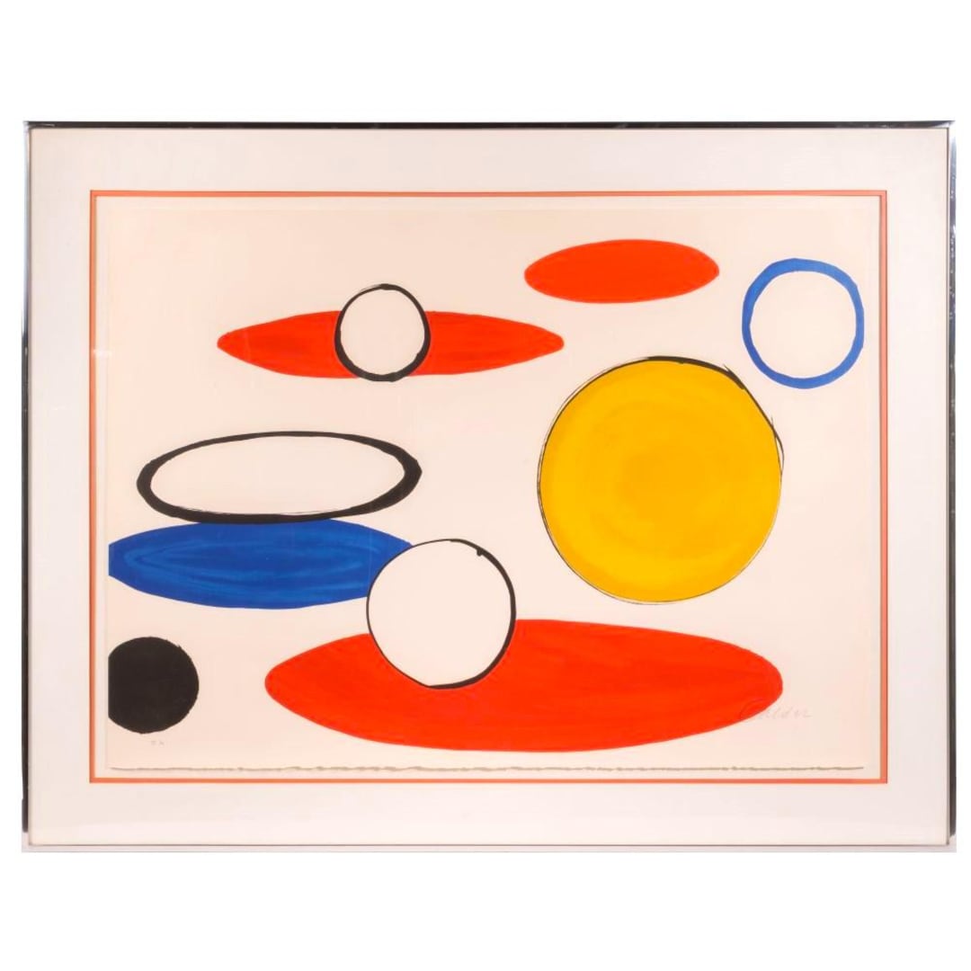 Important Extremely Rare Original Signed Deluxe Alexander Calder