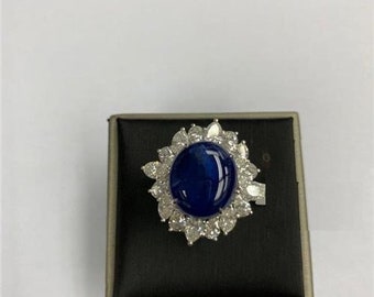 50% OFF Last Call Sample Liquidation Clearance! NWT 85,000 Rare 18KT GIA Gorgeous Extremely Rare Natural Burmese Sapphire 16CT Diamond Ring