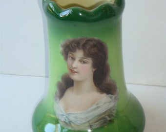 70% Off Liquidation Clearance!! Accepting Best Offers! 3,600 Rare Impressive Antique French Numbered 1599 Vase With Portrait of Lovely Woman