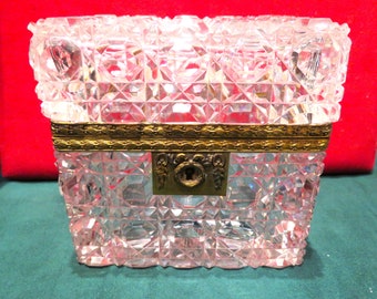 40% Rabatt Restposten! Beste Angebote annehmen! 8.500 19th C Baccarat Style Schwere handgeschliffene französische Klarglas-Bronzefassung