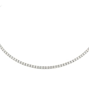 50% Off Last Call Sample Liquidation Clearance!! NWT 13,500 Rare 18KT Gorgeous Round Diamond Strand Tennis Necklace