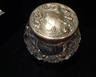 50% Liquidation Clearance!Accepting Best Offers! 1,500 Lovely Exquisite 19TH Century French Sterling Silver Bointaburet French Crystal Box