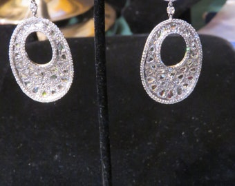 50% OFF Liquidation Clearance!! Accepting Best Offers!! NWT 45,000 Rare Gorgeous 18KT Gold 8.50CT Fancy Rose Cut Diamond Dangle Earrings