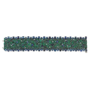 55% OFF Special Sample Liquidation Clearance!! Accepting Best Offers!! NWT 100,000 Rare 18KT Gold Gorgeous Sapphire Emerald Diamond Bracelet