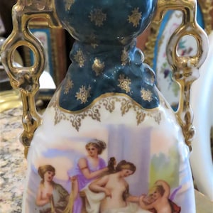 50% Rabatt auf Restposten!! 900 Exquisites 19th Century Österreichische Royal Wien Kaufmann Vase mit Frauen Draußen mit Kind