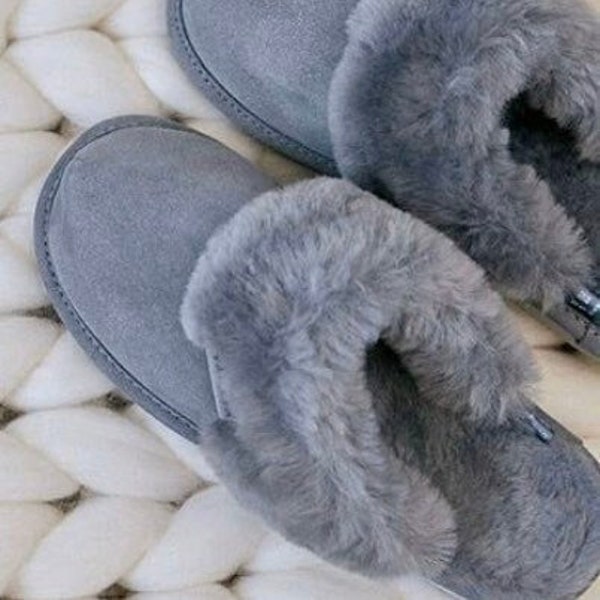 Leather Slippers - Etsy