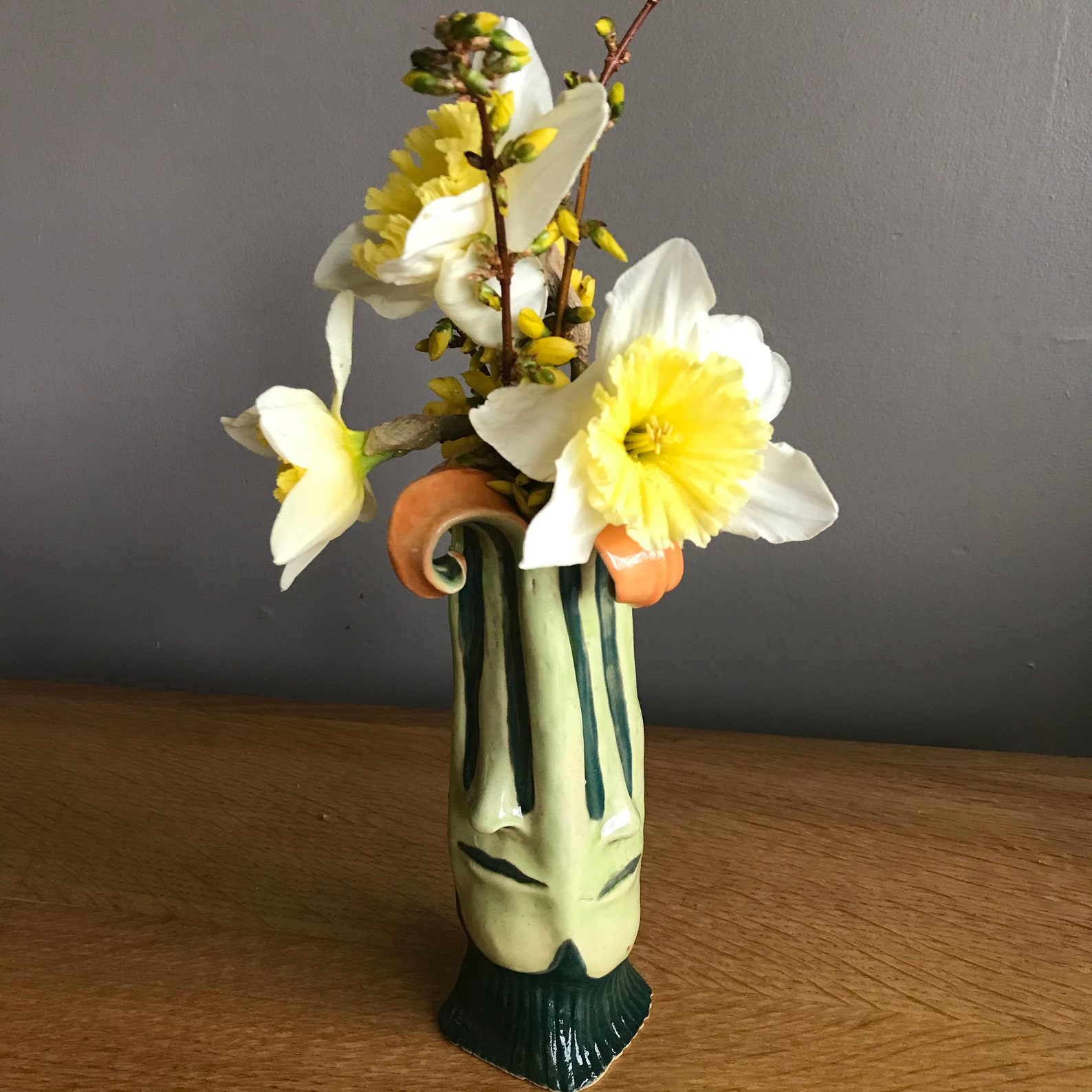 4 Faced Vase tiger Lily Etsy