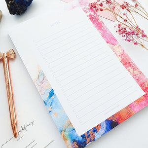 A5 Notepad - to Do List, Memo Pad, Notepad, Daily Planner, Jotter ...