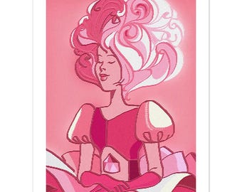 Pink Portrait - Premium Matte Paper Print