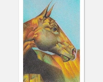 Akhal Teke - Premium Matte Paper Print