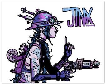 Zaun Girl - Premium Matte Paper Print