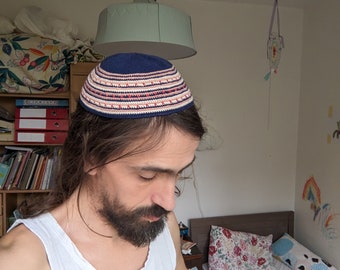 Large crocheted kippah